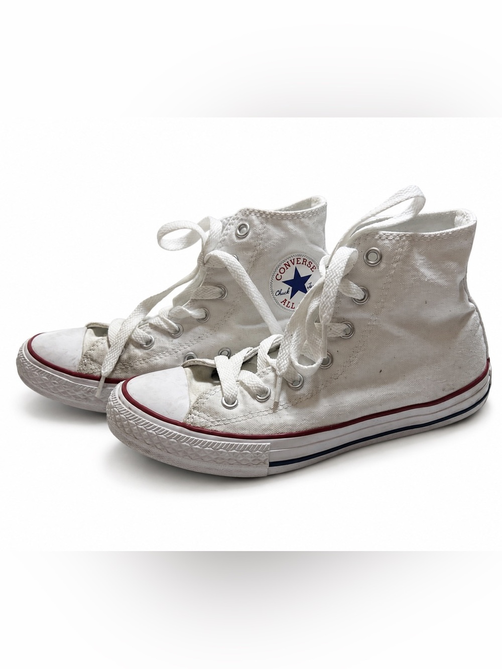 Converse Chuck Taylor White High Tops Kids Size 2.5